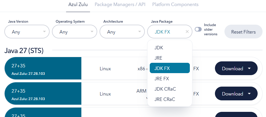 Java FX Download