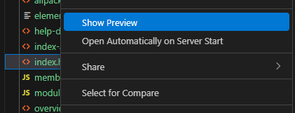 Live Preview Show Preview